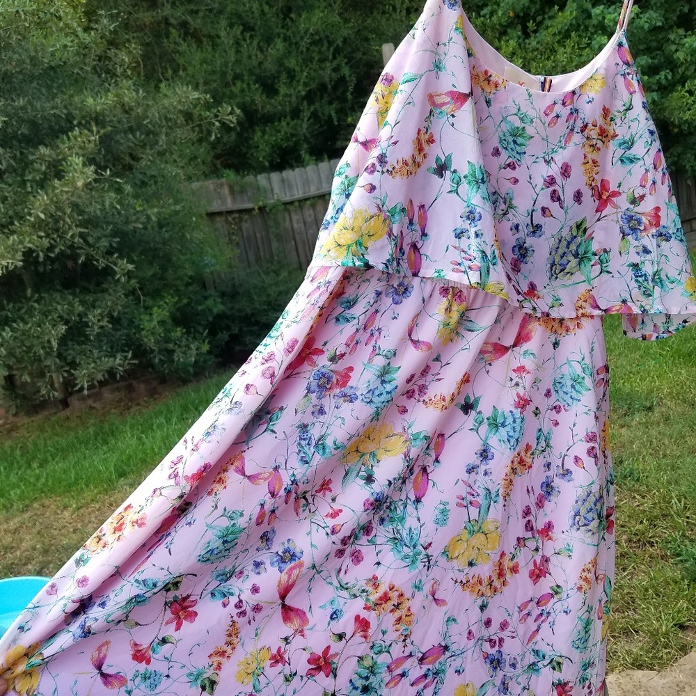 Botanical floral sundress